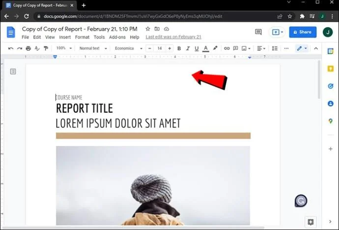 Jak tworzyć różne nagłówki dla różnych stron w Dokumentach Google