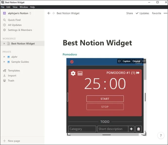 De 20 beste notie-widgets