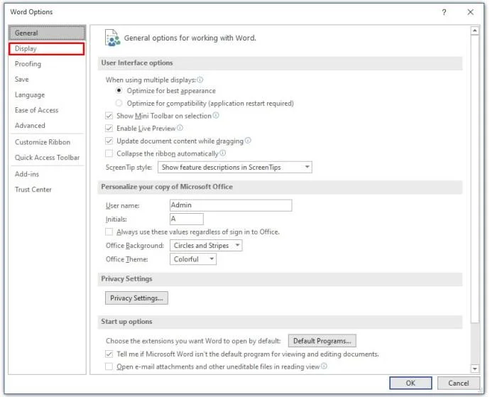 نحوه حذف Anchor در Microsoft Word