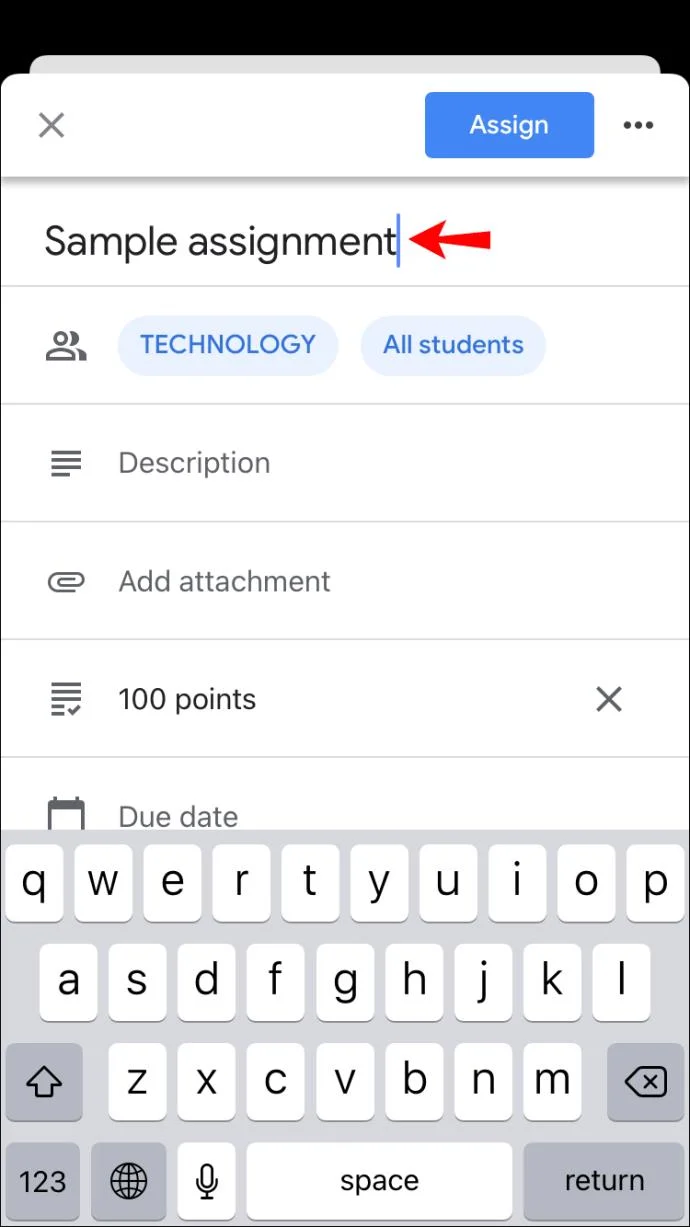 نحوه ایجاد یک تکلیف در Google Classroom