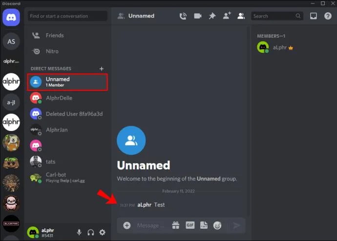 نحوه ارسال پیام به خود در Discord