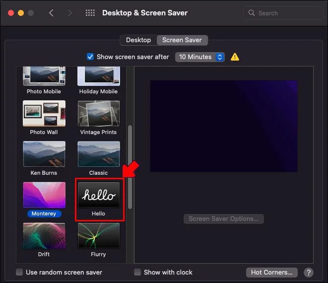 Come impostare uno screensaver su un Mac