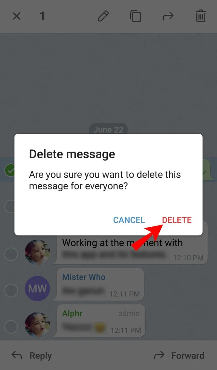 نحوه حذف گروه ها در تلگرام