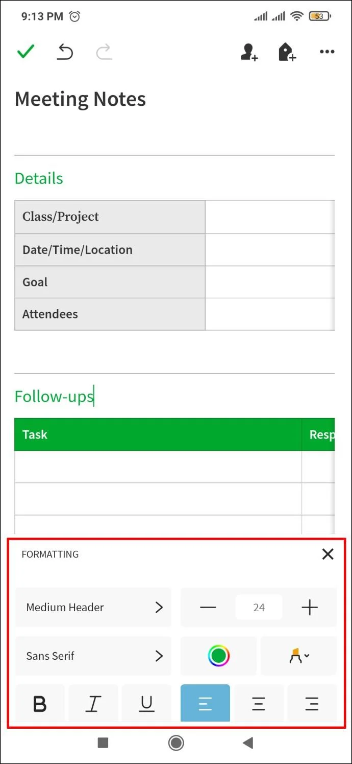 نحوه تغییر فونت پیش فرض در Evernote