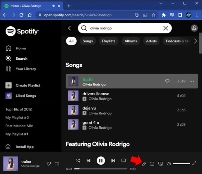 نحوه مشاهده متن ترانه در Spotify