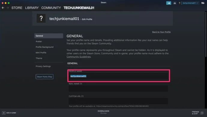 Cara Mengubah Nama Akun Steam Anda