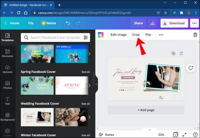 چگونه یک شکل را با یک تصویر در Canva پر کنیم