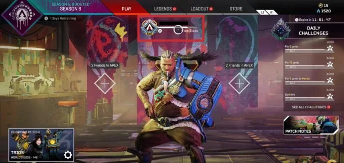 Accesso al profilo Apex Legends