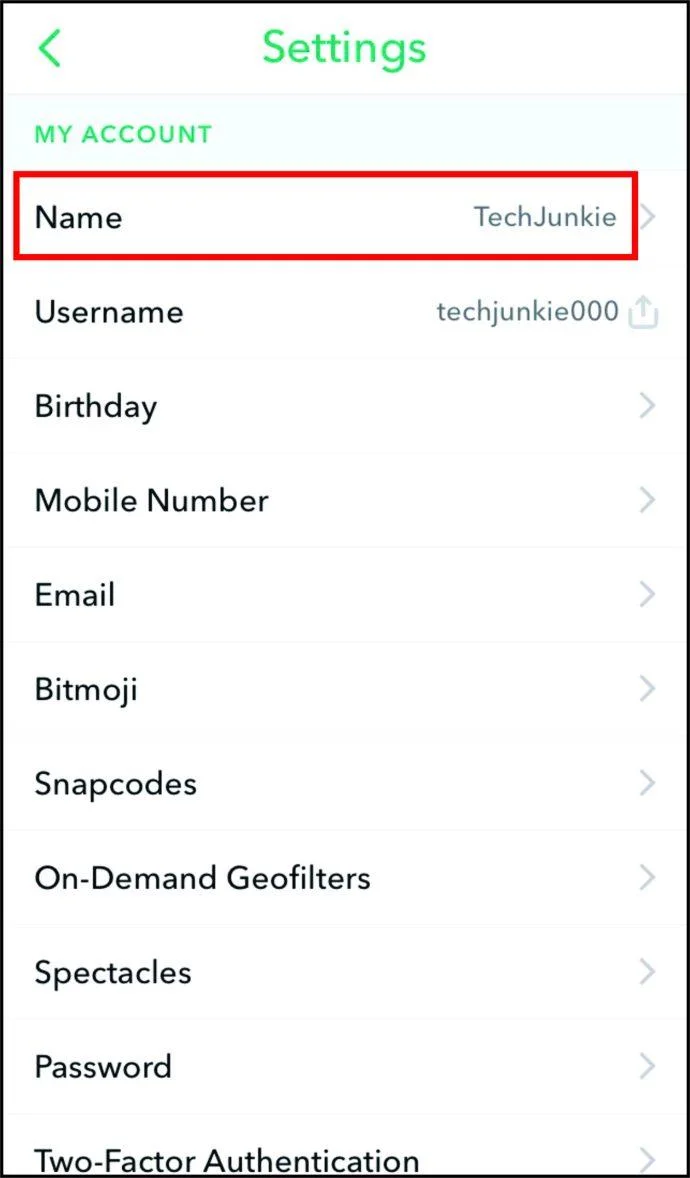 Jak zmienić swoją nazwę użytkownika w Snapchacie