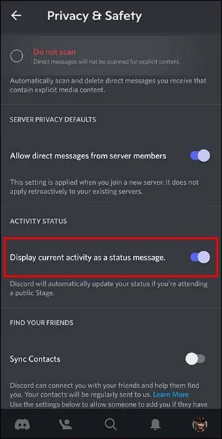 چگونه فعالیت بازی را در Discord پنهان کنیم