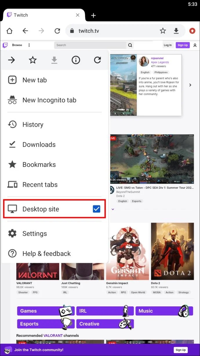نحوه تغییر رنگ چت در Twitch به روش آسان