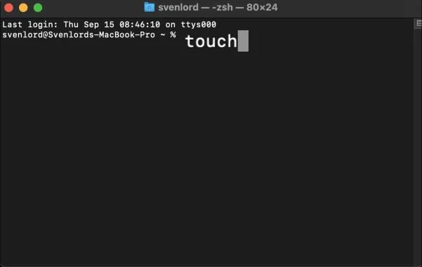 نحوه باز کردن Command Prompt در مک