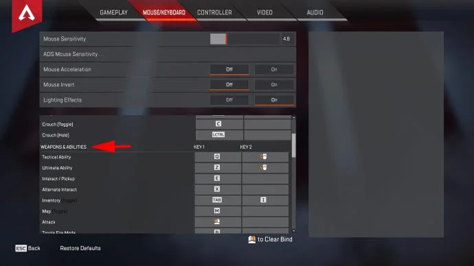 نحوه خاموش کردن Toggle Aim در Apex Legends