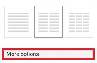 Come creare due colonne in Google Docs