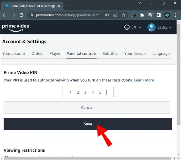 Hai dimenticato il tuo pin video di Amazon Prime?  Ecco come resettare