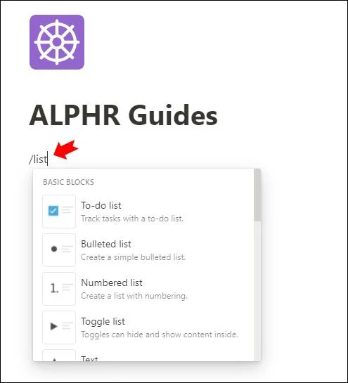 نحوه ایجاد یک پوشه در Notion