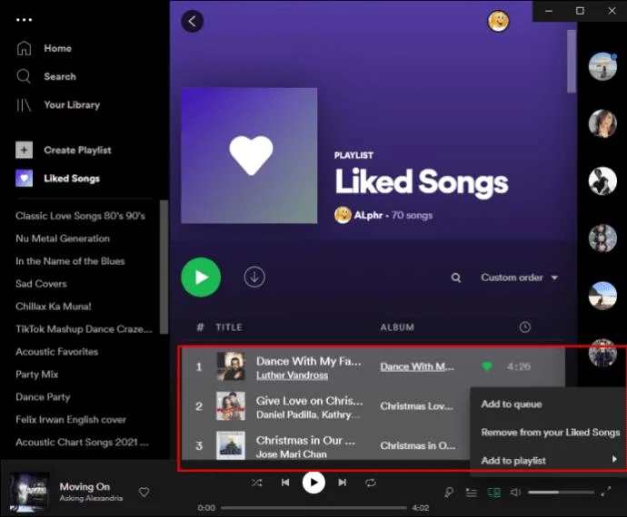 نحوه حذف آهنگ های لایک شده در برنامه Spotify