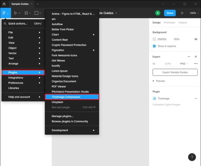 نحوه صادرات طرح به PDF در Figma