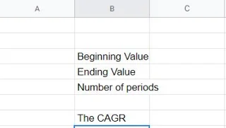Come aggiungere la formula CAGR ai fogli di lavoro di Google Sheets