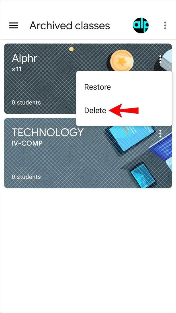چگونه یک کلاس را در Google Classroom حذف کنیم