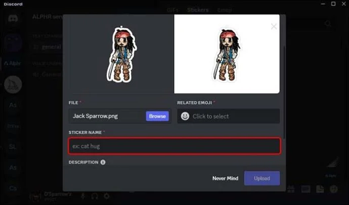 نحوه ساخت استیکر در Discord