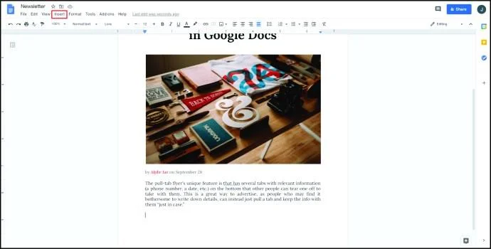 Jak zrobić ulotkę w Dokumentach Google