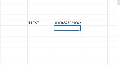 نحوه محاسبه P-Value در Google Sheets