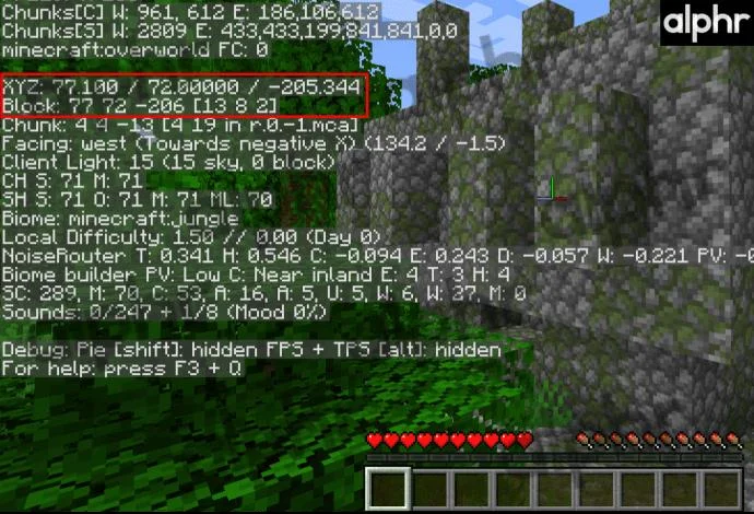 نحوه مشاهده مختصات در Minecraft