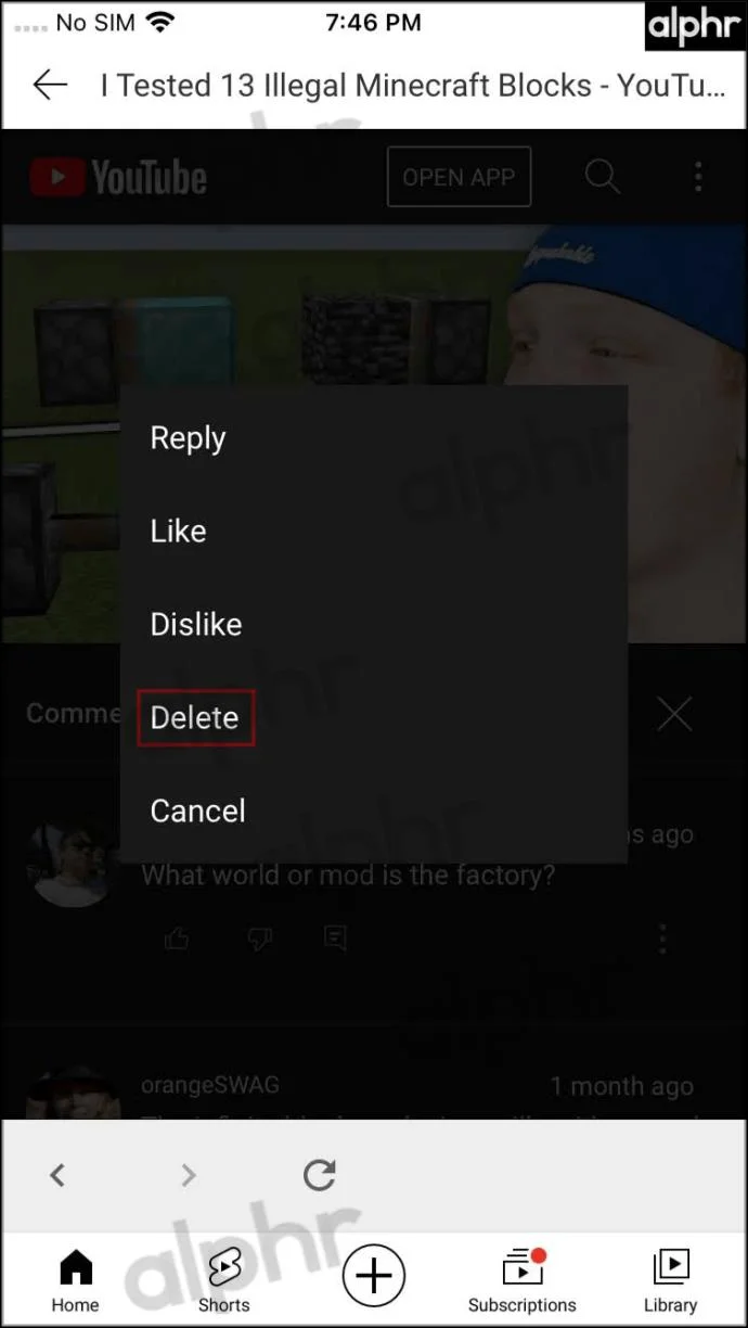 Come visualizzare la cronologia dei commenti di YouTube