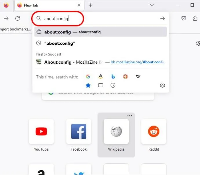 About Config Firefox