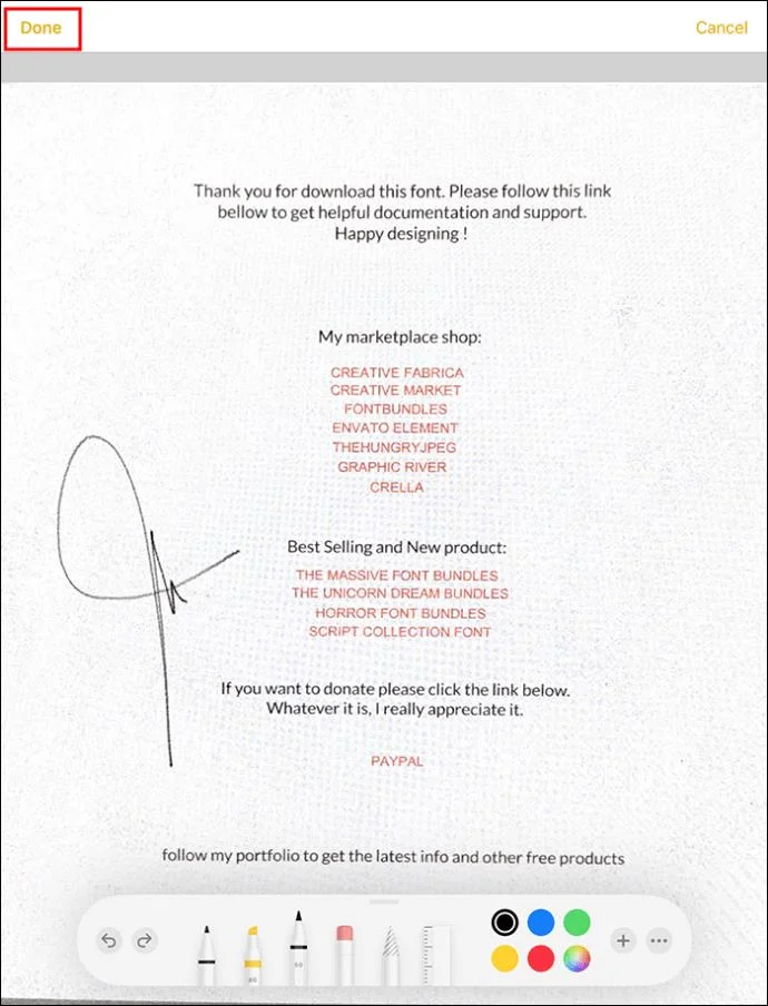 เลือกตำแหน่งจัดเก็บ PDF How To Scan A Document To PDF With Apple Notes