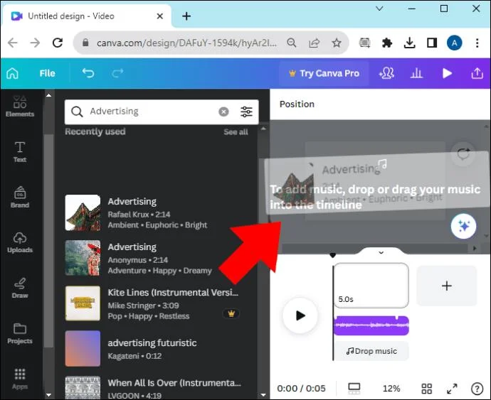 Canva: How To Add Music To Video