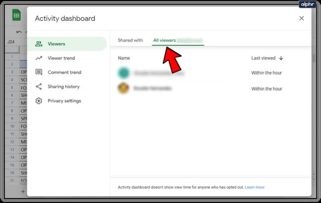How To See Who Viewed Your Google Doc