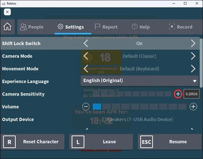 Vincular control en Roblox