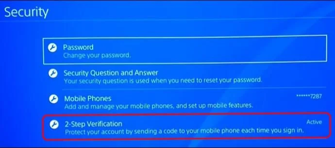 How To Turn On Or Off 2FA On A PS4
