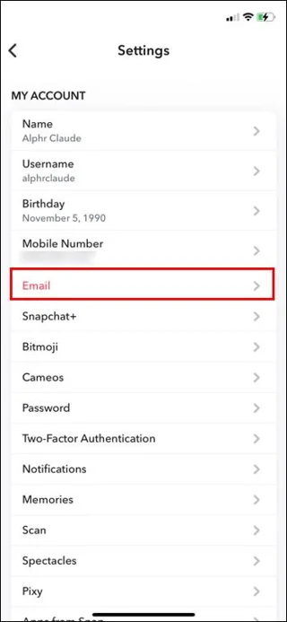 Snapchat: How To Change Numbers