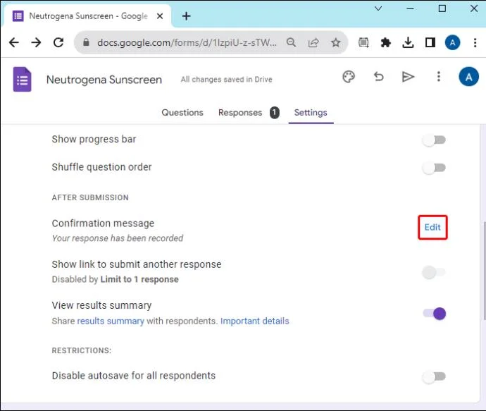 How To Share Google Forms
