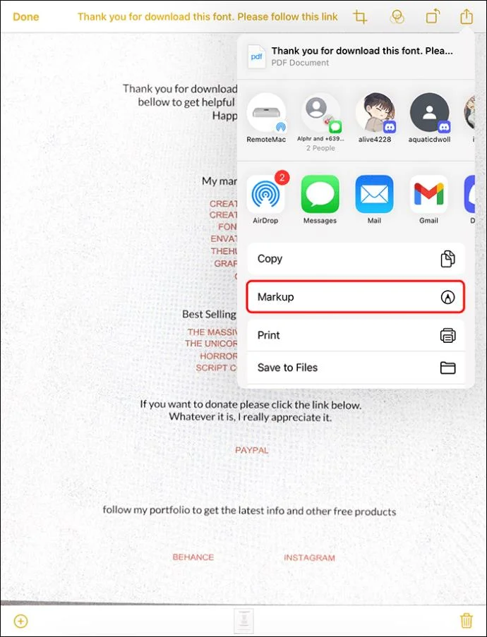เลือกมาร์กอัป How To Scan A Document To PDF With Apple Notes
