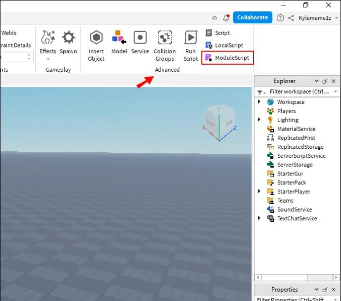 Adding Module Script