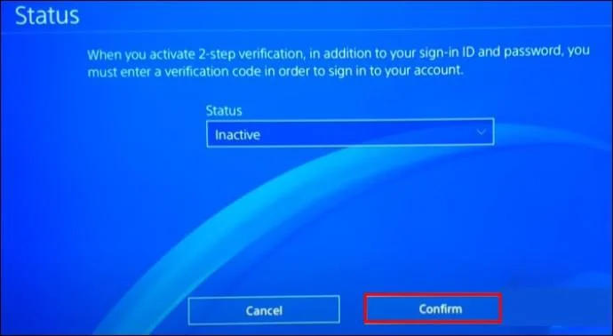 How To Turn On Or Off 2FA On A PS4
