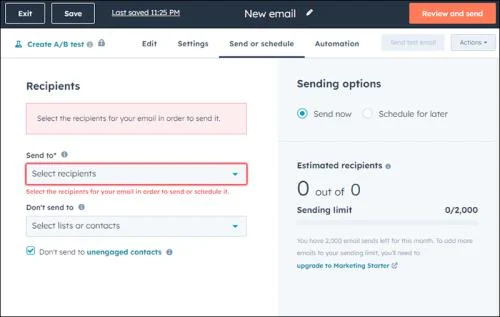 How To Send Mass Email In HubSpot
