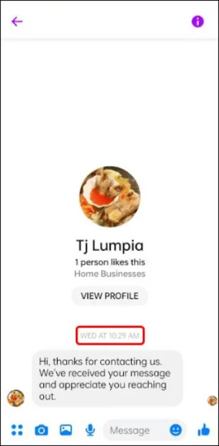 How To View The Time Of The Message In Messenger