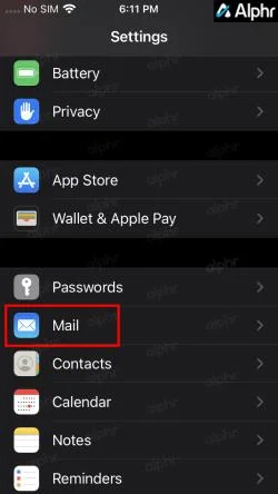 Mail options