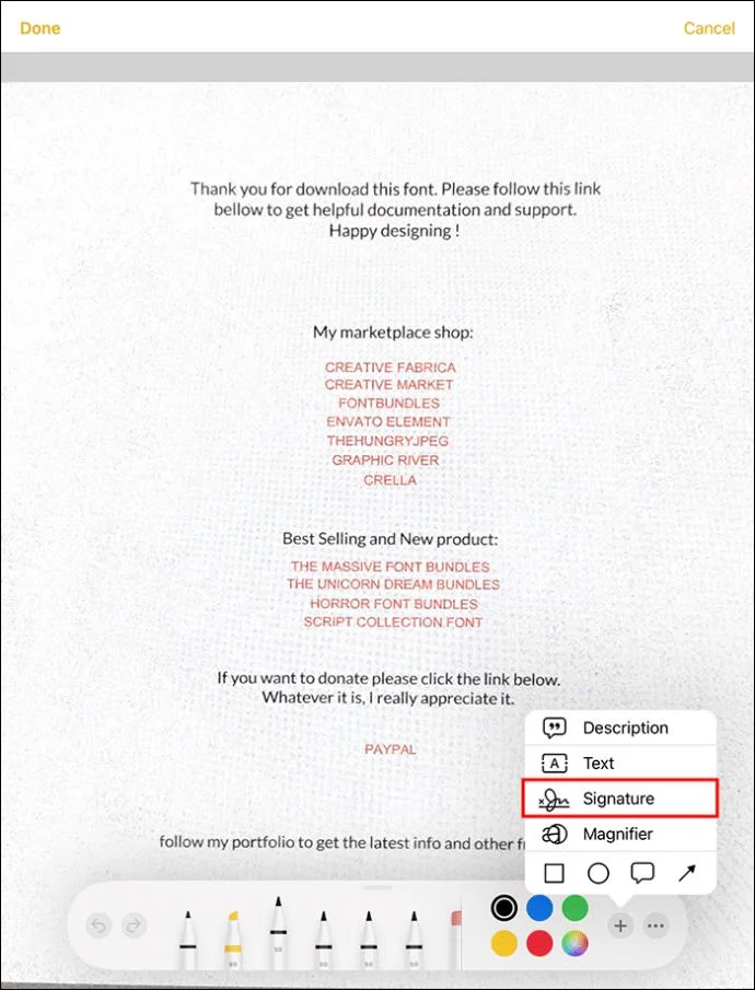 เพิ่มลายเซ็น How To Scan A Document To PDF With Apple Notes
