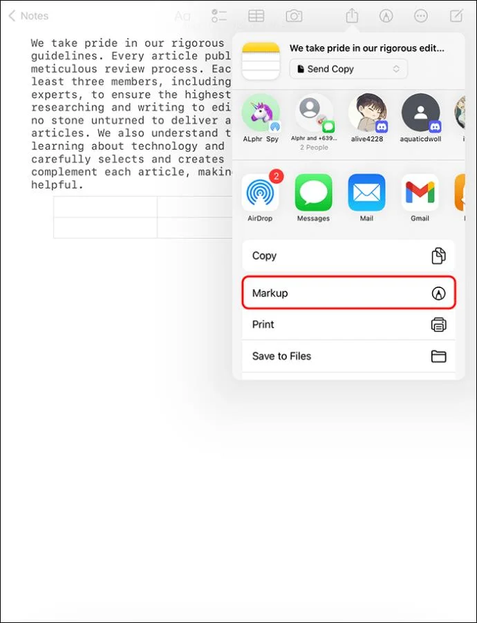 พิมพ์และดูตัวอย่าง How To Scan A Document To PDF With Apple Notes