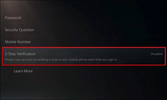 How To Turn On Or Off 2FA On A PS4