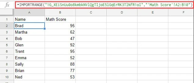 De IMPORTRANGE-functie gebruiken in Google Sheets