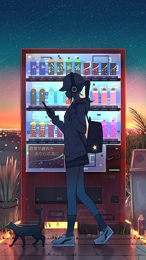 Anime-meisjesfoto's, Anime-meisjesfoto's van vele genres voor telefoons
