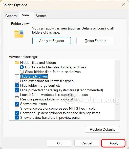 How to Hide or Show Empty Hard Drives in Windows 11