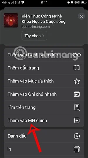Cómo poner un sitio web en la pantalla del iPhone